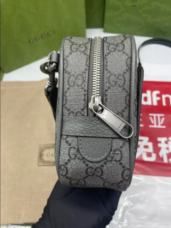 Ophidia GG pouch in grey and black Supreme - GB221