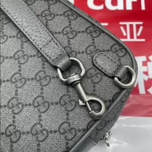 Ophidia GG pouch in grey and black Supreme - GB221