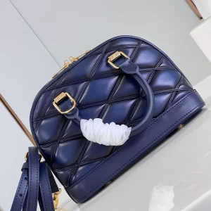 LV Quilted Alma BB Top-Handle Bag Bleu Marine