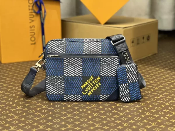 LV Monogram Eclipse Blue and Black 