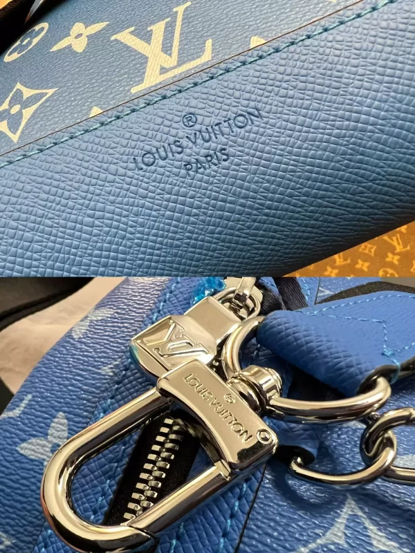 Louis Vuitton Duo Slingbag Taigarama Agave Blue