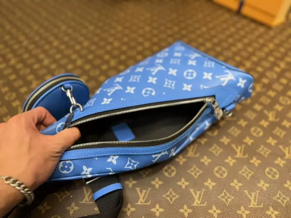 Louis Vuitton Duo Slingbag Taigarama Agave Blue