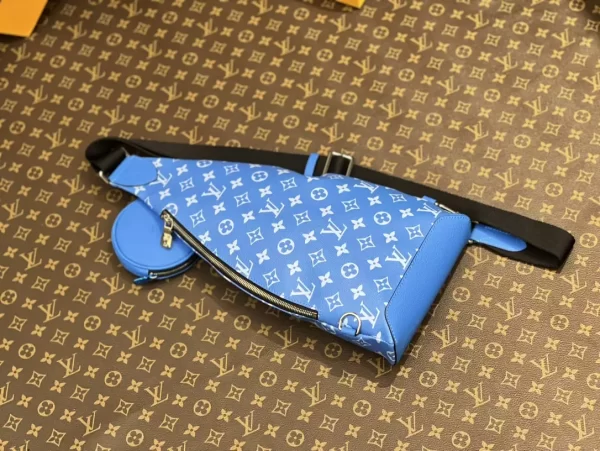 Louis Vuitton Duo Slingbag Taigarama Agave Blue