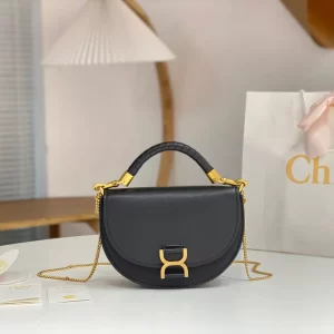 Chloé Marcie Chain Flap Bag in Black