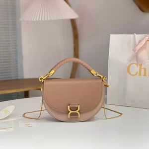Chloé Marcie Chain Flap Bag in Woodrose