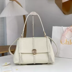 Chloé Penelope Medium White Leather