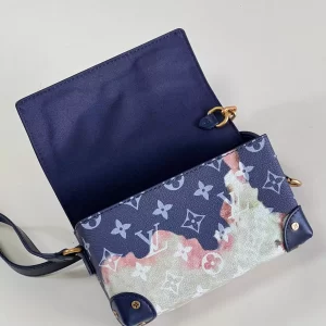 Steamer Wearable Wallet Monogram Bleach Ink Blue