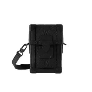Vertical Trunk Wearable Wallet Monogram Taurillon Black Leather