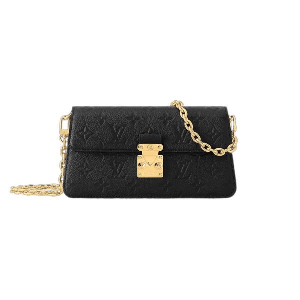 Wallet On Chain Métis Monogram Empreinte Black Leather