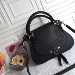 Chloé Marcie Black Double Carry Bag