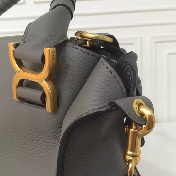 Chloé Marcie Elephant Grey Double Carry Bag