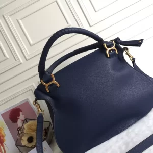 Chloé Marcie Navy Double Carry Bag