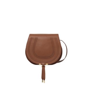Chloé Marcie Tan Medium Saddle Bag