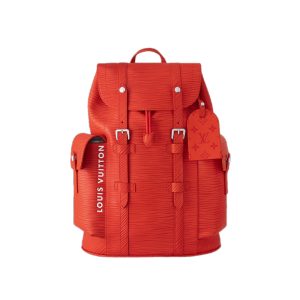 Christopher MM Backpack Vermillion Red Epi XL Grained Leather