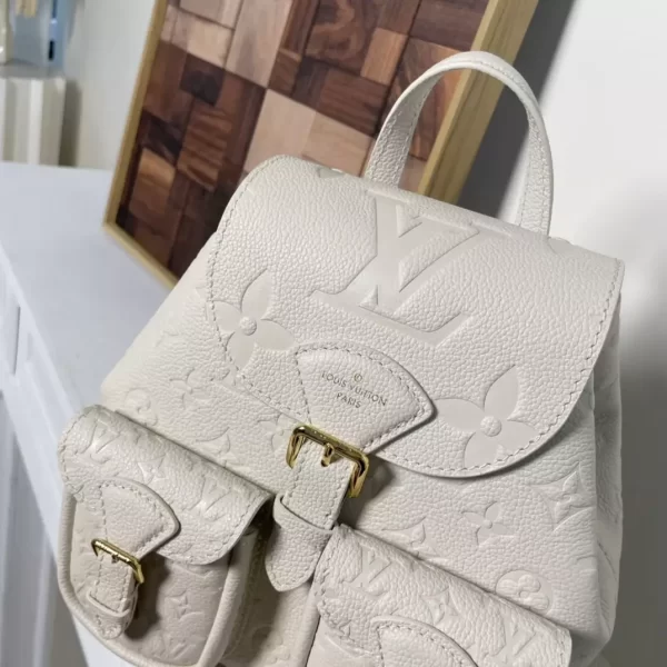 Backup Backpack Cream Monogram Empreinte Leather