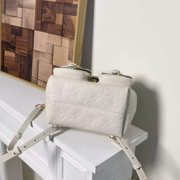 Backup Backpack Cream Monogram Empreinte Leather