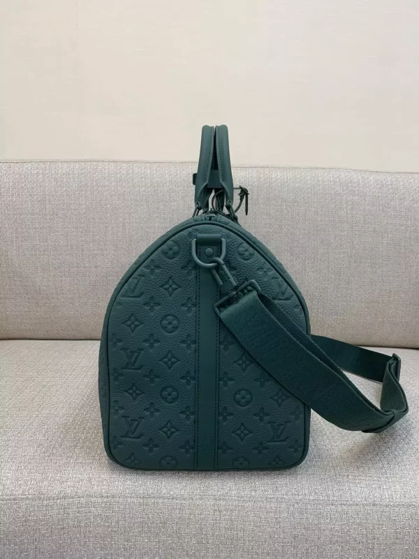 Keepall Bandoulière 50 Taurillon Monogram Forest Green Leather