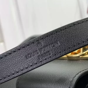 LV Dauphine Soft MM Black Calfskin