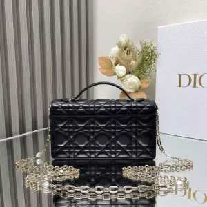 My Dior Mini Bag Black Cannage Lambskin