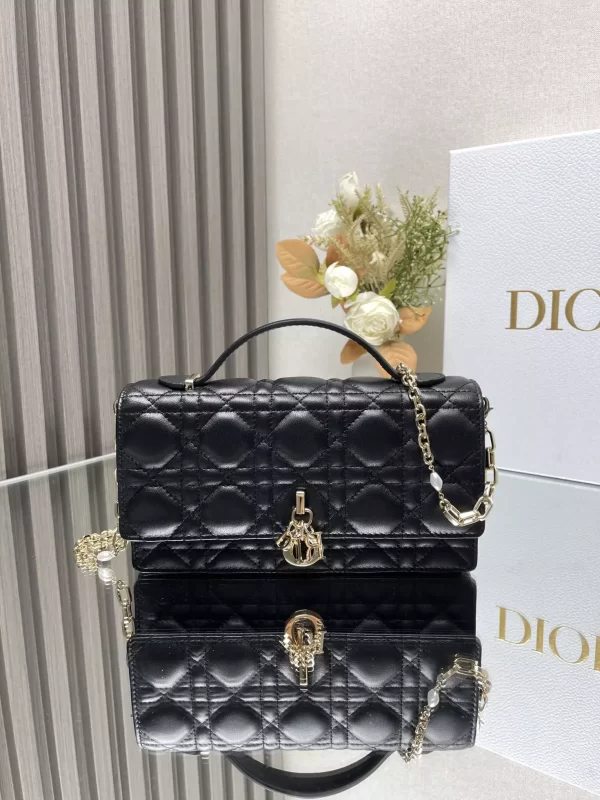 My Dior Mini Bag Black Cannage Lambskin