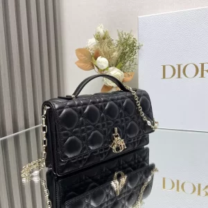 My Dior Mini Bag Black Cannage Lambskin