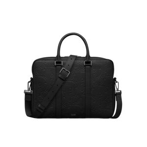 Briefcase Black Dior Gravity Leather and Black Grained Calfskin