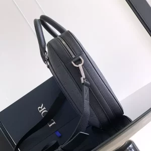 Briefcase Black Dior Gravity Leather and Black Grained Calfskin