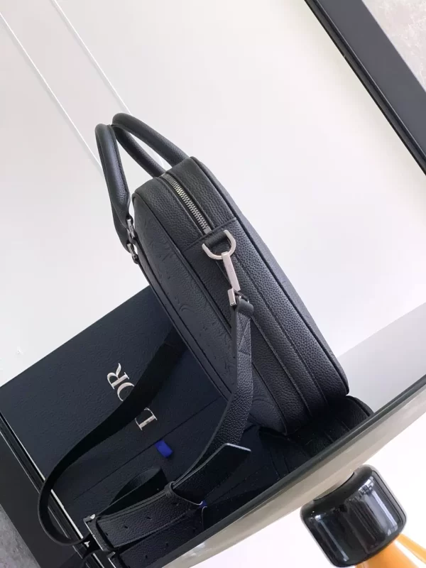 Briefcase Black Dior Gravity Leather and Black Grained Calfskin