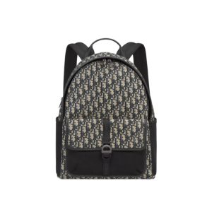 Dior 8 Backpack Beige and Black Dior Oblique Jacquard - DB188