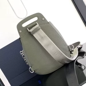 Dior Gallop Sling Bag Khaki Grained Calfskin