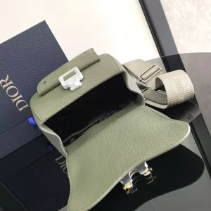 Dior Gallop Sling Bag Khaki Grained Calfskin