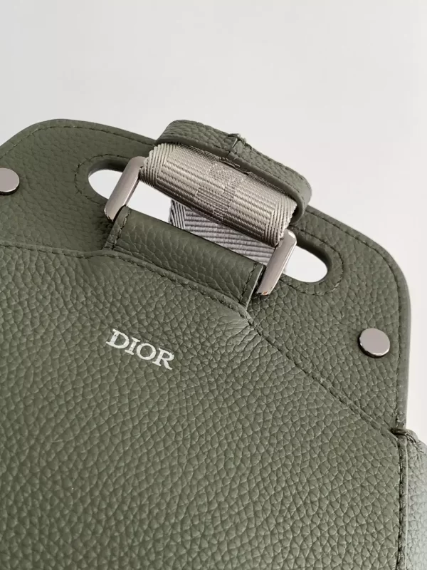 Dior Gallop Sling Bag Khaki Grained Calfskin