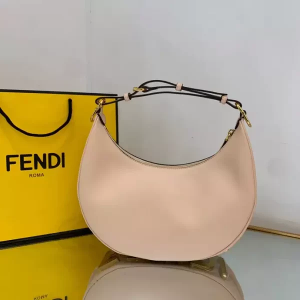 Fendigraphy Small Pale Pink Leather Bag