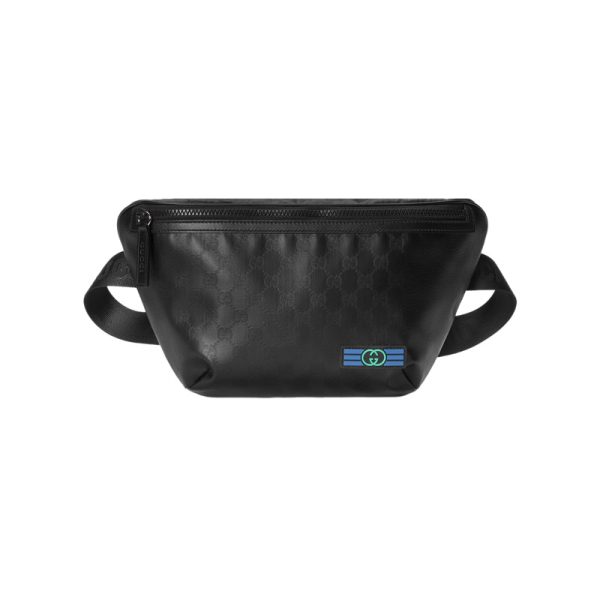 GG Crystal Belt Bag in Black GG Crystal Canvas