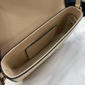 GG Super Mini Shoulder Bag in Light Beige Leather