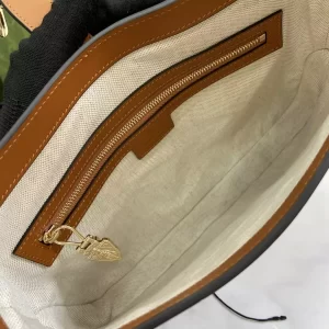 Gucci Jackie Small Shoulder Bag Brown Leather