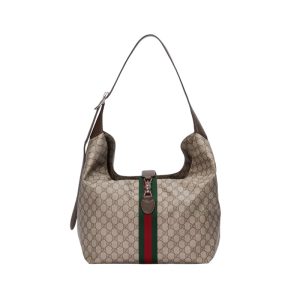 Jackie 1961 Small Crossbody Bag in Beige and Ebony GG Supreme