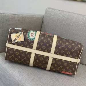 Keepall Bandoulière 45 Other Monogram Canvas Natural Cowhide Leather