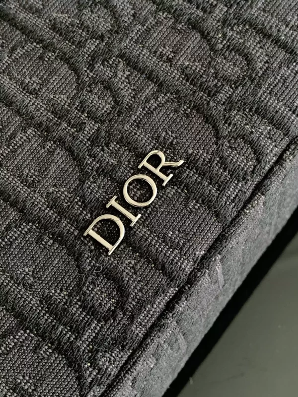 Mini Safari Bag with Strap Black Dior Oblique Jacquard