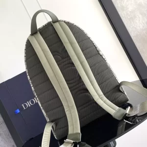 Rider Backpack Khaki Dior Oblique Jacquard