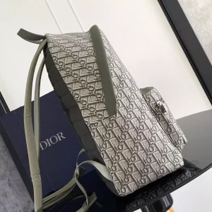 Rider Backpack Khaki Dior Oblique Jacquard