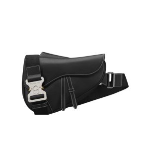 Saddle Bag Black Grained Calfskin - DB186