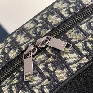 Safari Backpack Beige and Black Dior Oblique Jacquard