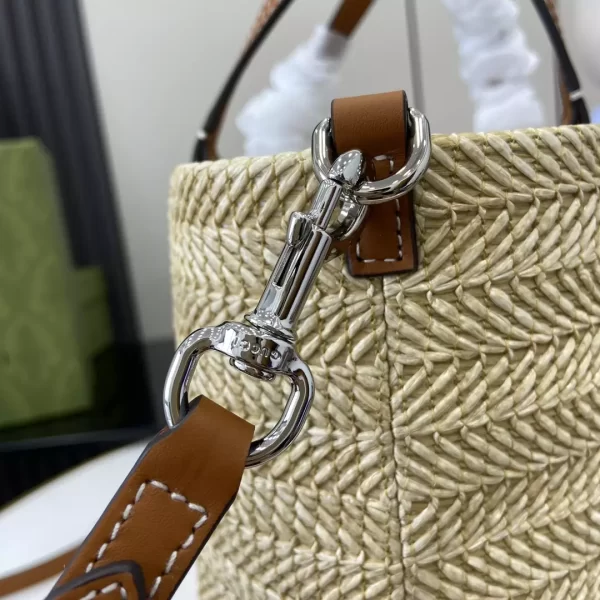 Small Straw-Effect Tote in Natural Straw Effect Raffia