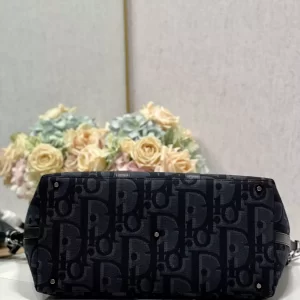 Weekender 25 Black Maxi Dior Oblique Jacquard