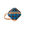 Chess Messenger Bag Blue Damier Pop Canvas