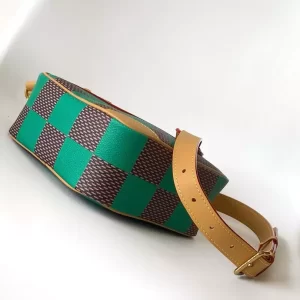 Chess Messenger Bag Green Damier Pop Canvas