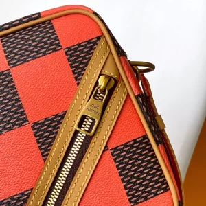 Chess Messenger Bag Orange Damier Pop Canvas