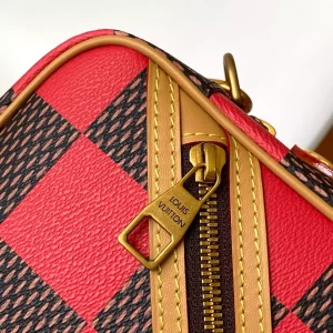 Chess Messenger Bag Red Damier Pop Canvas