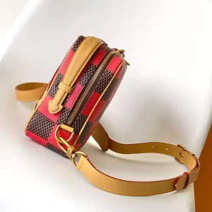 Chess Messenger Bag Red Damier Pop Canvas